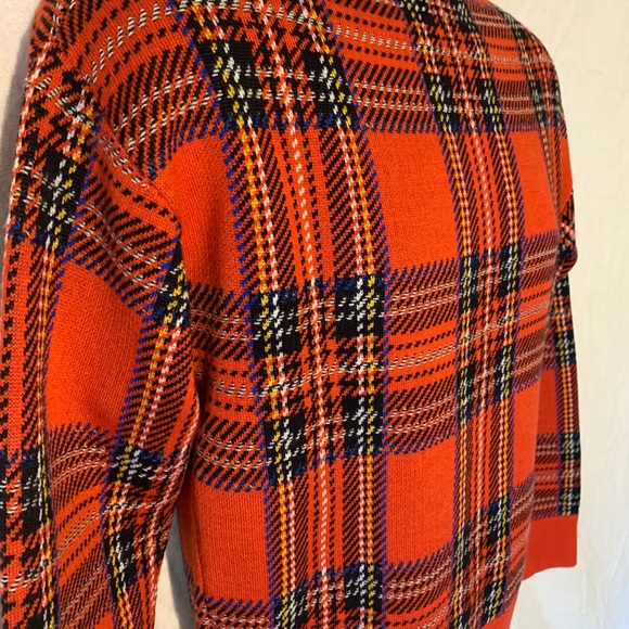 NWOT Sandro Rare Red Tartan Sweater Size Small - Picture 11 of 11